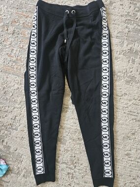 Michael Kors Black Logo-Trim Joggers